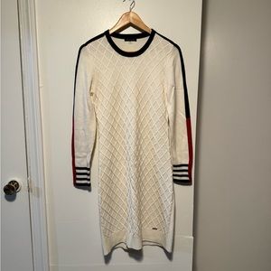 Tommy Hilfiger White Sweater Dress